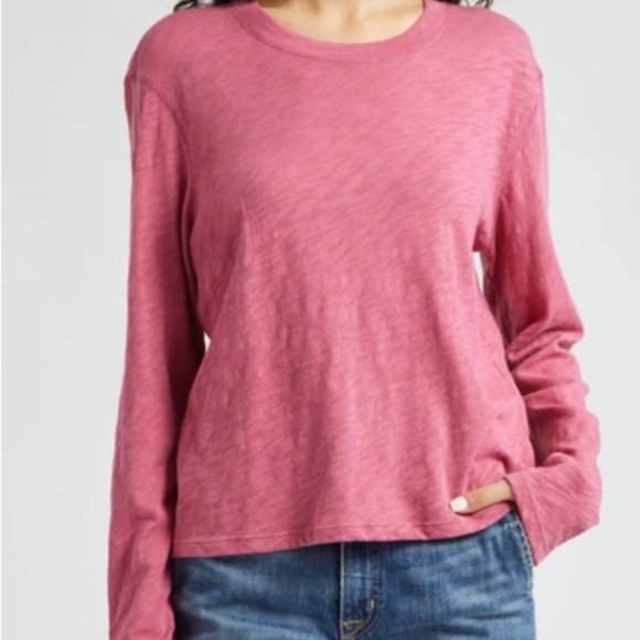ATM Anthony Thomas Melillo Tops - 🔥 ATM ANTHONY THOMAS MELILLO Distressed Slub Cotton Jersey TOP🔥